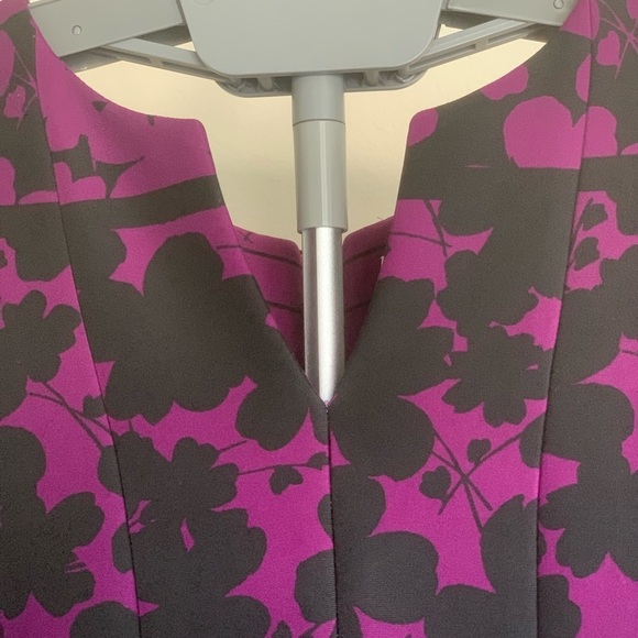 Julian Taylor New York Purple & Teal Circle Skirt Dress, 10 - Picture 5 of 9